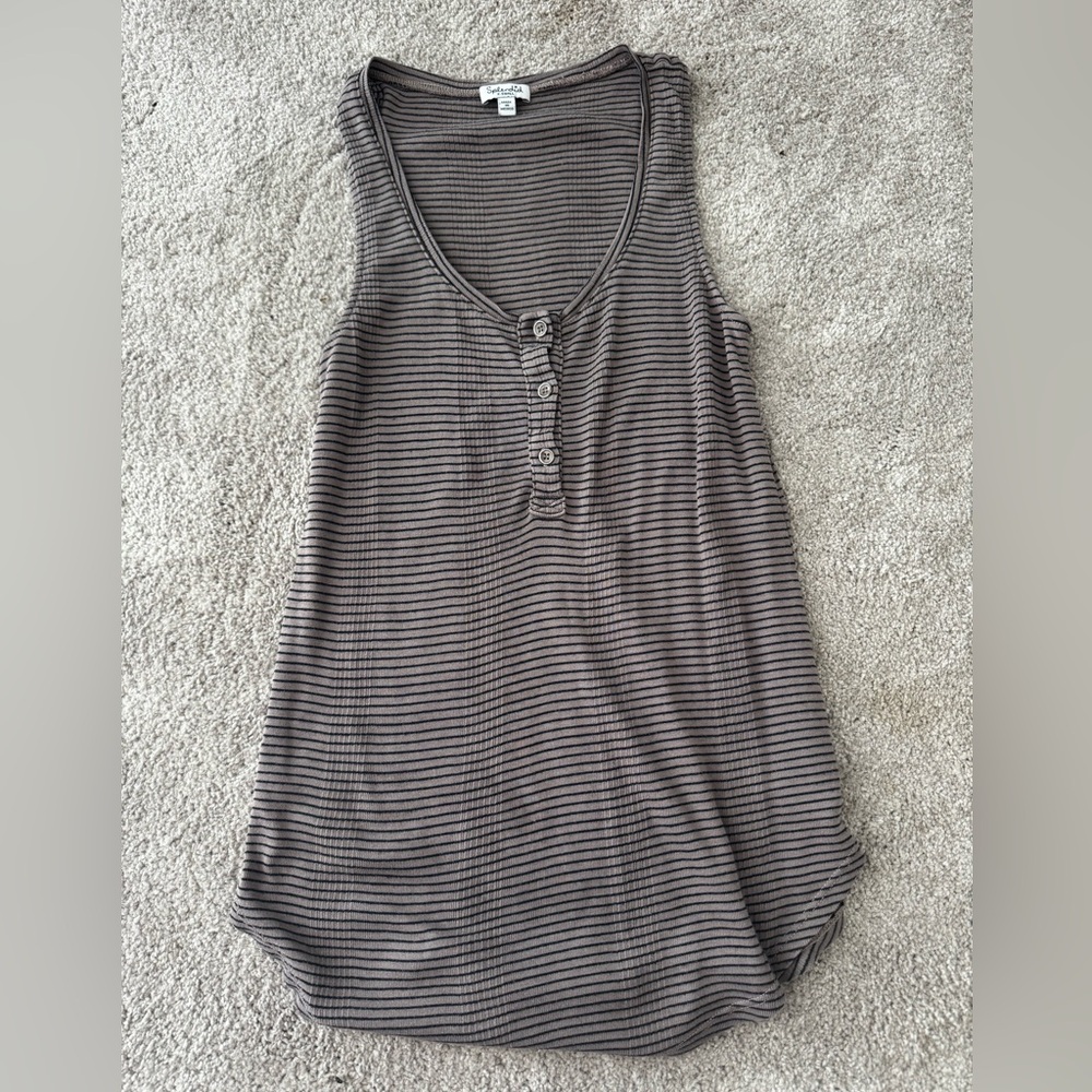 Splendid brown and black tank top XS